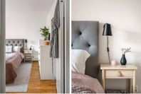2 svarta sänglampor i gott skick, från Åhléns 