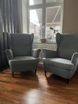 Fotölj ” Strandmon mörkgrå ” IKEA 