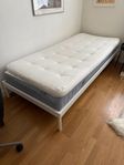 Vevelstad sängstomme+säng+bäddmadrass 90*200cm