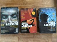 Stieg Larssons Millenniumtrilogi inbundna. 