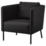 2 st svarta fåtöljer IKEA EKERÖ 