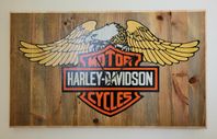 Harley Davidson klocka/skylt