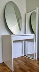 Skrivbord sminkbord & spegel + helfigursspegel