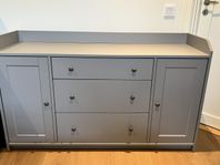 IKEA sidobord, mörkgrå 140x84x47
