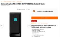 Stationär Gaming dator. Lenovo Legio T5