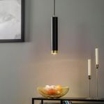 Två hänglampor, modell Kumo i svart och guld, helt nya