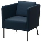 Ekerö fåtölj från IKEA i mörkblått, fint skick