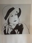 Canvas tavla av Greta Garbo