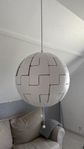 IKEA lampa vit & orange 