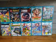 Wii Och Wii U Spel Samt 3 Wii Remotes