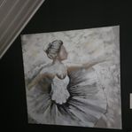 Oljemålning Ballerina 100x100cm 