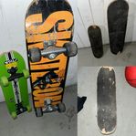 3 st skateboards att öva med. 2 mindre och 1 stor