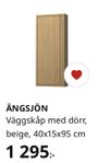 Ängsjön väggskåp med dörr 40x15x95