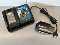 Makita 18V 5Ah batteri och snabbladdare
