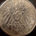 1913 Tyskland 3 Mark Wilhelm II Preussen
