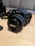 Nikon D3100 med Nikkor 35mm f/1.8G – komplett kit