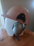 skyddshjälm rosa/silver