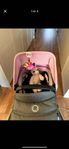 Bugaboo Fox 2 sitt och liggdel grå rosa 