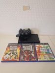 Playstation 2 Slim / 3 Spel / Originalkontroll
