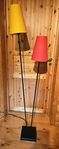Retro golvlampa med dubbel skärm från Ikea ,80 tal. 