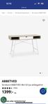 Skrivbord ABBETVED Nypris 1399kr