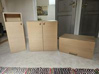 3 st väggskåp badrum
