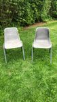 24st stolar med hel rygg plast/metall