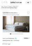 Lovisa 160 förvaringssäng Gerige