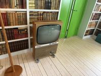 Retro Philips TV i trämöbel (60-tal)