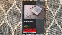 Manual till Super Nintendo konsol Bergsala