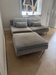 Söderhamn soffa (3sits+fotpall)