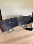 2st Bildskärm Dell24 S2421HN +1st Thunderbolt 4 Dock WD22TB