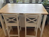 köksö ikea + barstolar