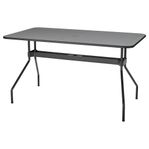 Svart stål utebord ikea