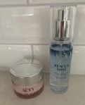 Aco Age Delay Day 50ml samt Aco Face Rescue Mist 75ml.