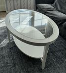 soffbord vitt med glasskiva IKEA