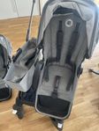 Bugaboo Donkey3 Duo Komplett syskonvagn  Black/Grey Melange