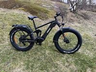 El-fatbike, under 500 km, 80 km räckvidd