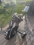 Golfset herr med bag och vagn