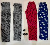 4 delar mjuk pyjamas byxor Mjuk & bekväm / stl xS-S