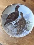 12 st samlartallrikar ”Gamebirds of the World”