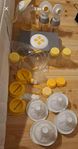 stort paket med Medela bröstpumpset manuell och elektrisk