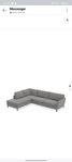 county 2,5 sits + divan dark grey vänster