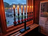 adventsljusstake inköpt 1970. svensk tillverkning 