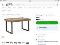 Matbord plus soffbord Woodenforge från Mio