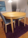 Ekeby matsalsbord plus stolarna 