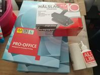Kontorsmaterial och 2 st kopieringspapper