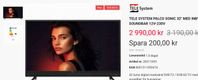 Husvagns TV för marksända kanaler, 32” 12volt