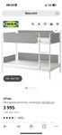 Ikea Vitval Våningssäng