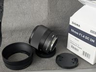 sigma 56mm f/1.4 Sony E mount 
